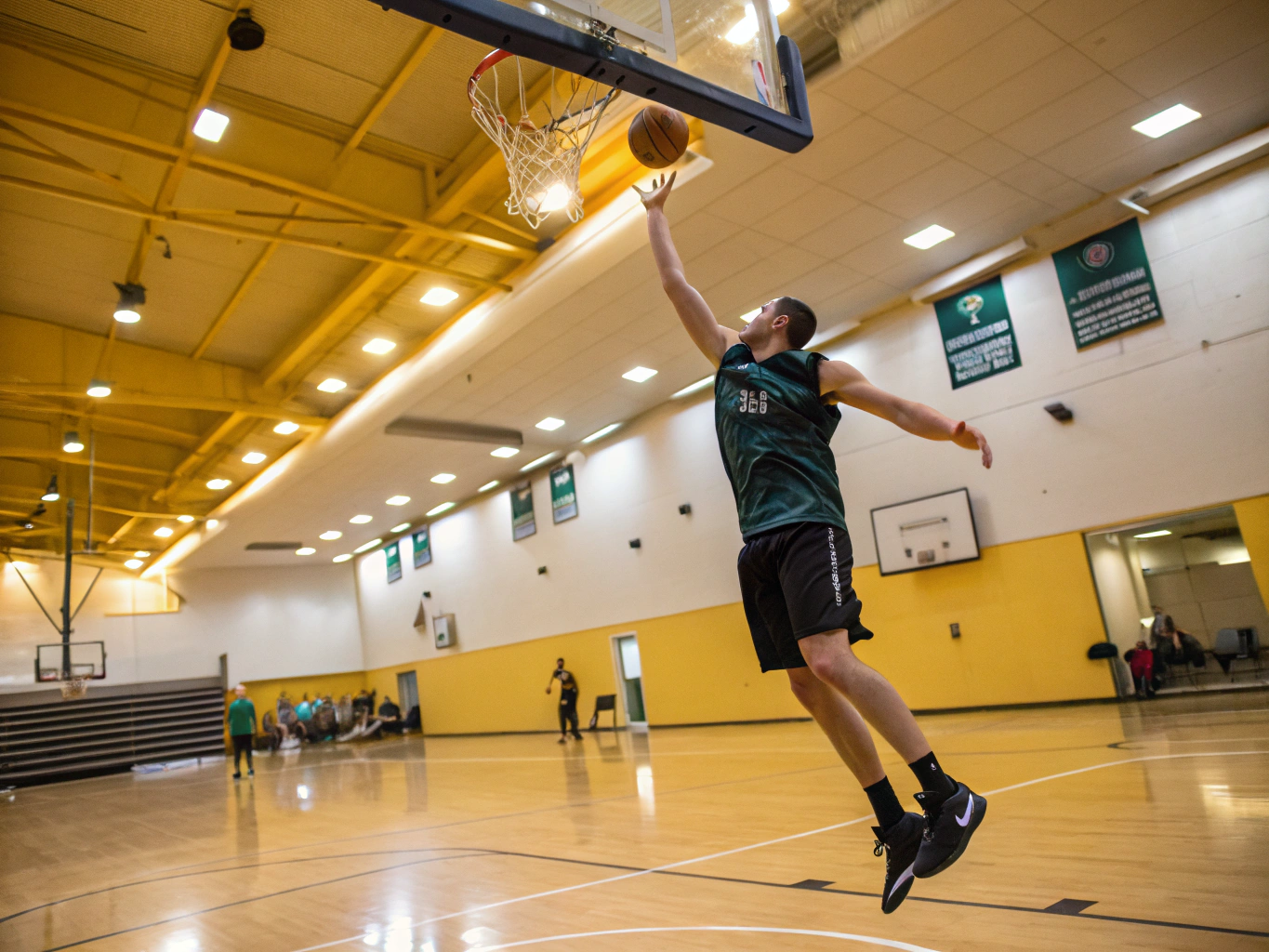 Bryan Christiansen demonstrating professional shooting form with focused precision